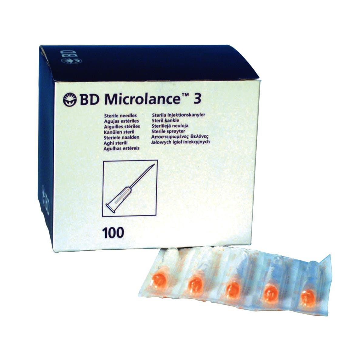 BD Microlance 3 Needle Sterile 25G -1" 100pk
