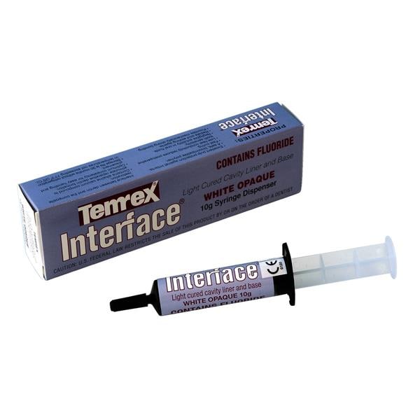 Interface Cavity Liner Syringe White Opaque 10g