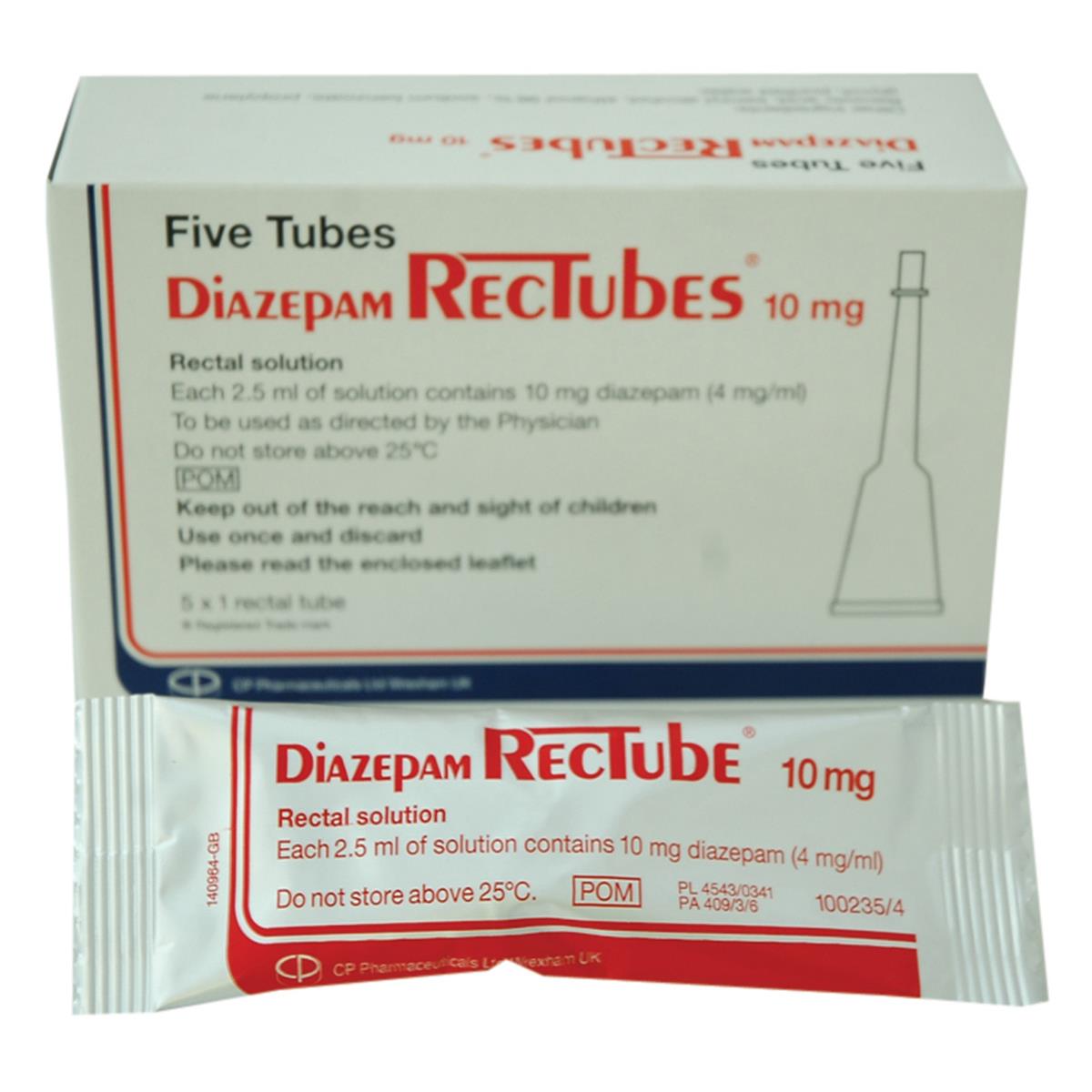 Diazepam Stesolid Rectal Tubes 10mg 2.5ml 5pk