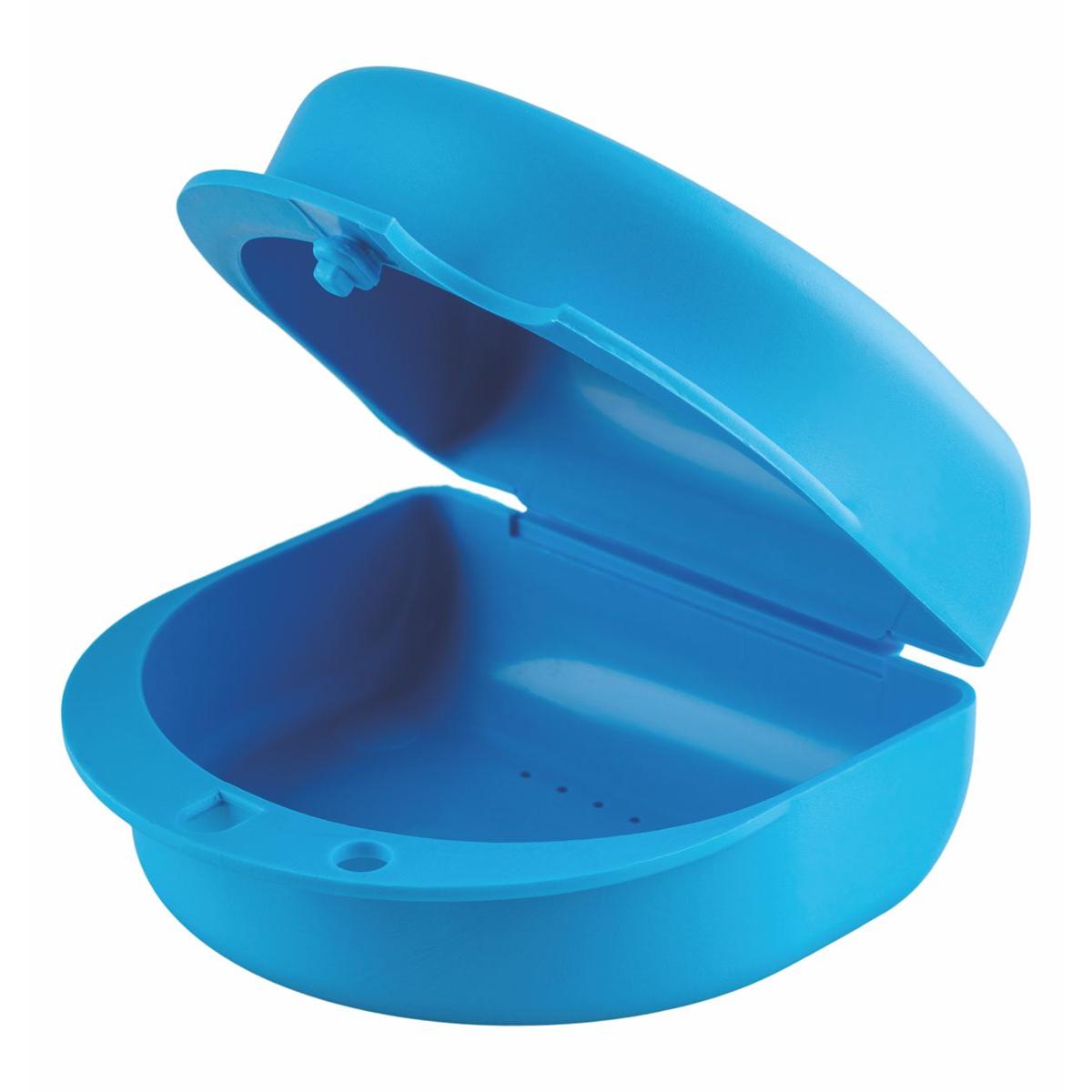 Denture Container Blue Pack 10