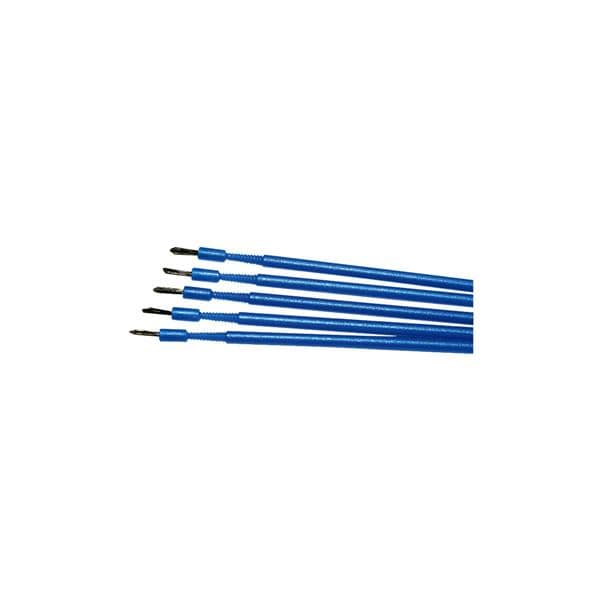 DEHP Brush Bendable Blue 100pk