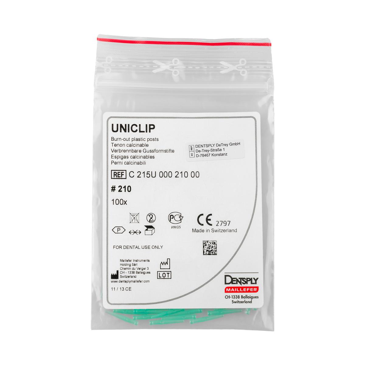Uniclip Burnout Plastic Post Size 210 100pk