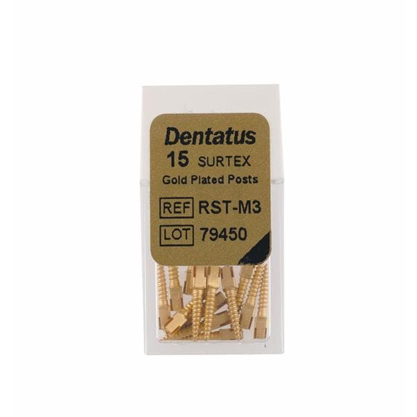 Dentatus Gold Post Size 3 Medium 15pk