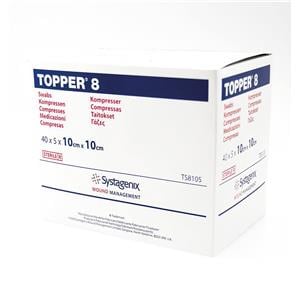 Topper 8 Swabs Sterile 10 x 10cm 4 -ply 200pk