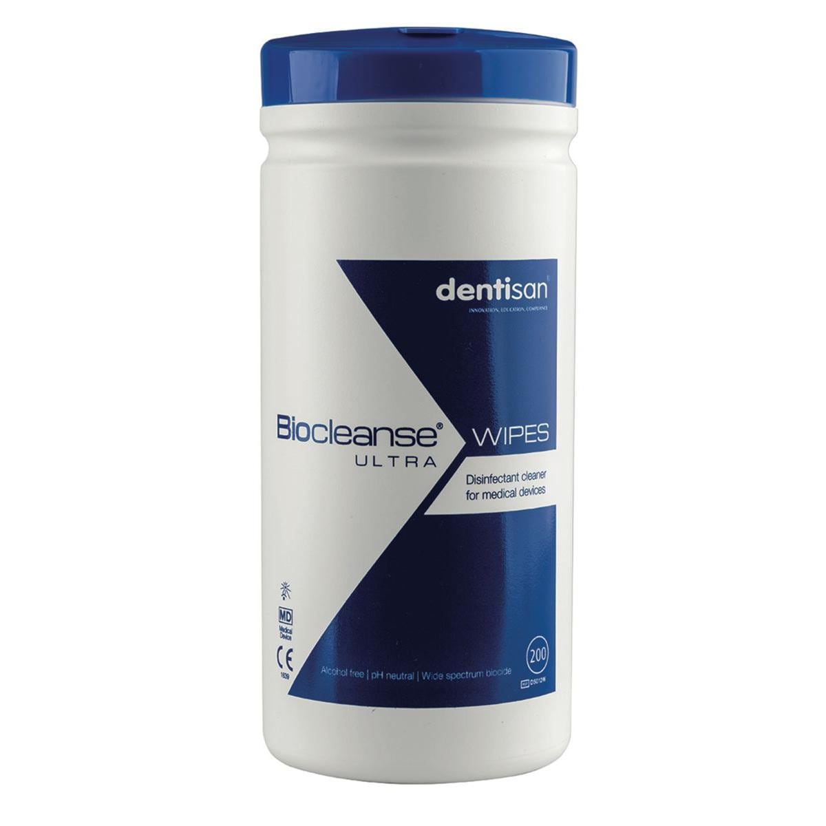 Biocleanse Ultra Disinfectant Wipes Tub 200pk
