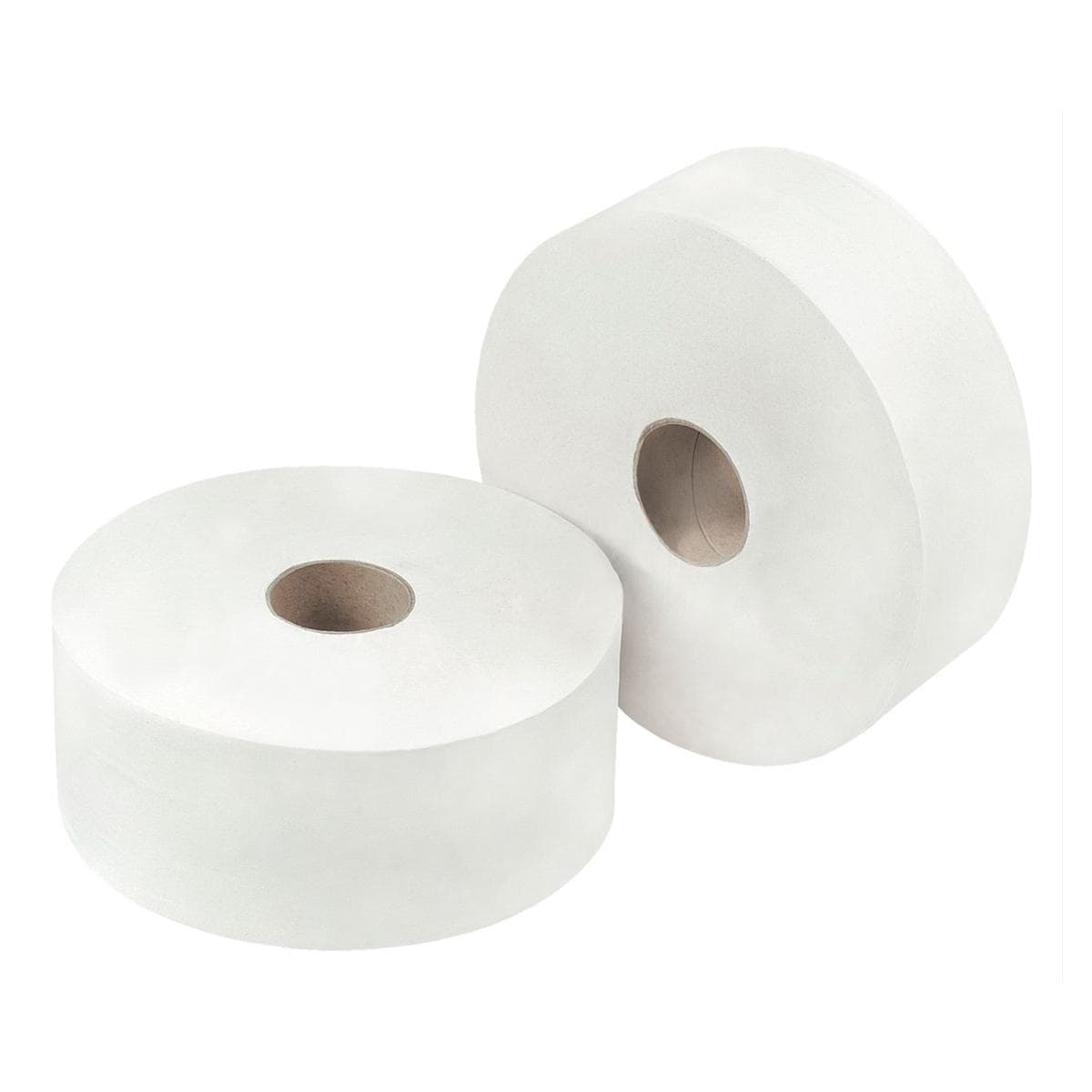 Maxi Jumbo Toilet Roll White 2-Ply 60mm Core 6pk