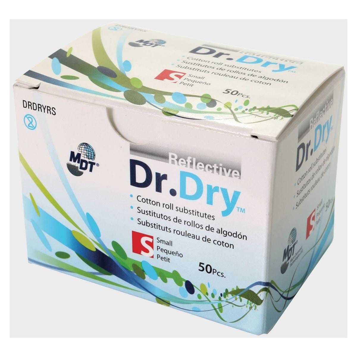 Dr Dry Saliva Absorbents Reflective Small 50pk