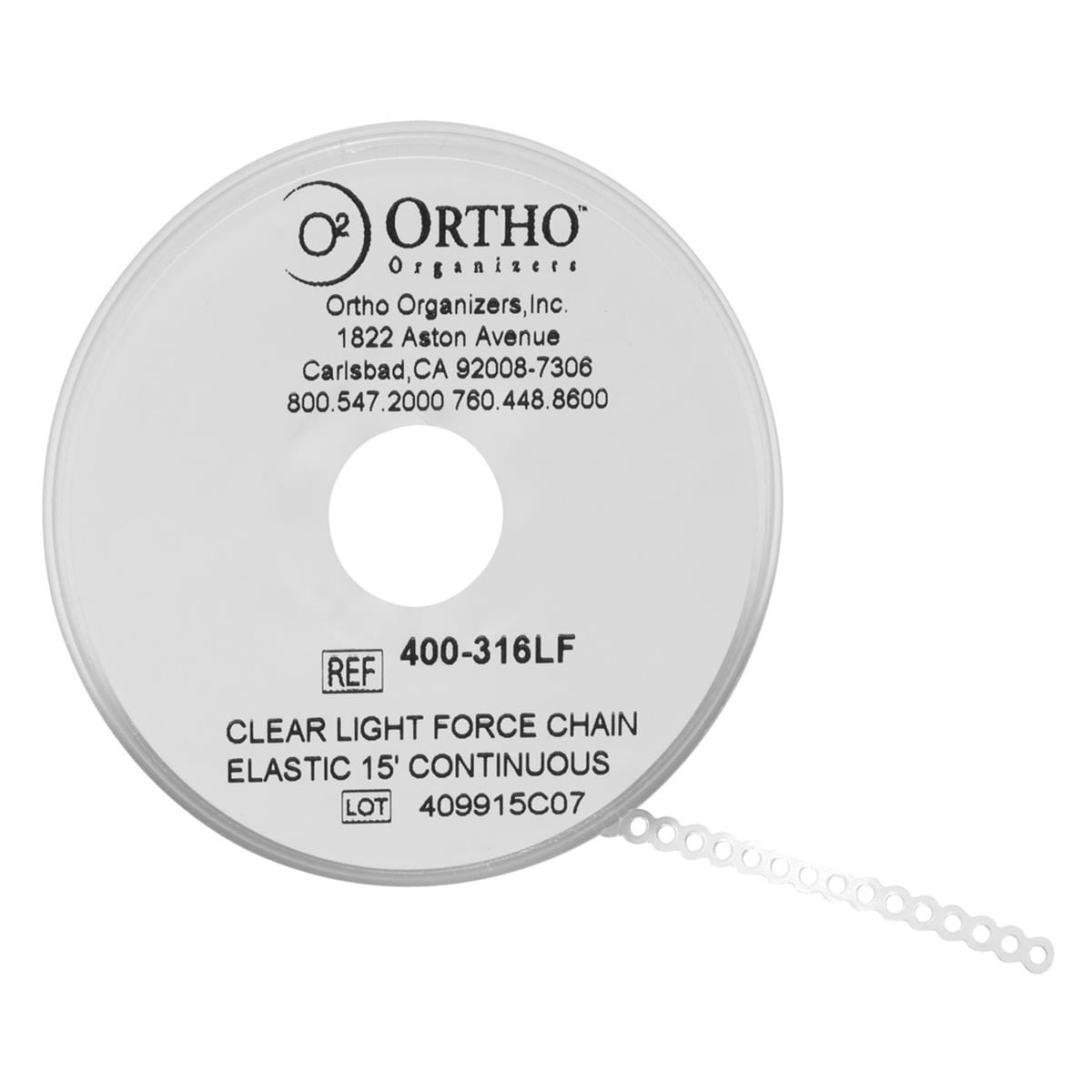 Chain Elastic 15' Light Force Continuous Clear