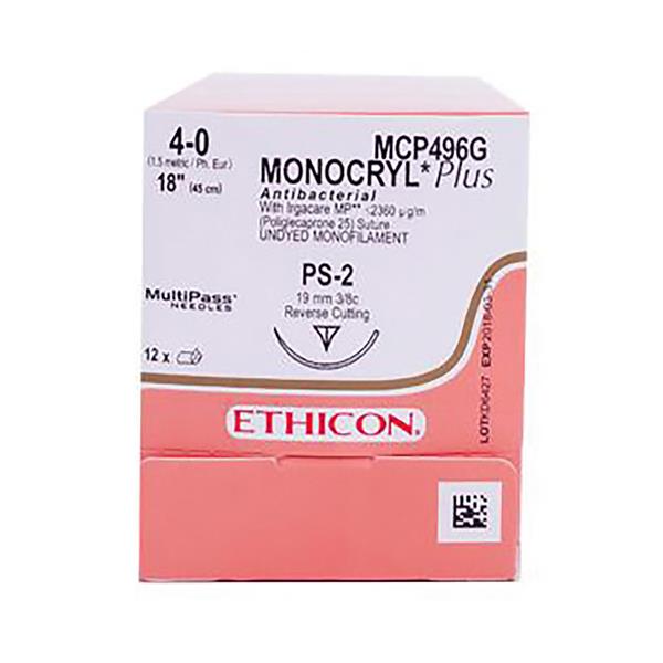 Monocryl Suture Undyed 4-0 36pk