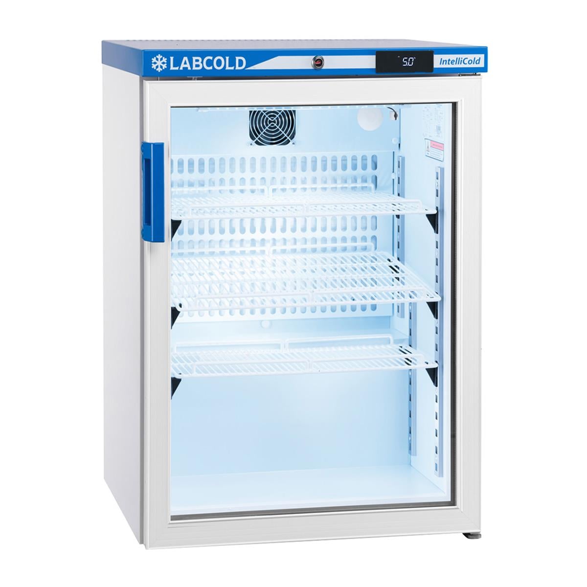 Under-Counter IntelliCold Pharmacy Refrigerator 150L Glass Door/Key Lock