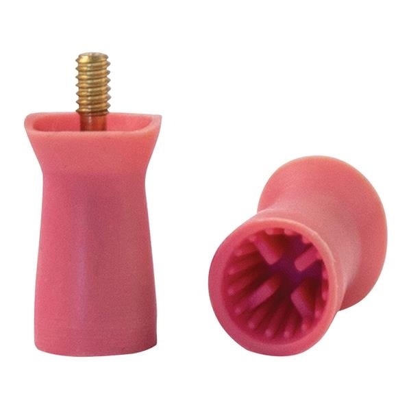 ACCLEAN Prophy Cups Screw-In Pink Ribbed Soft 36pk - Latex-Free