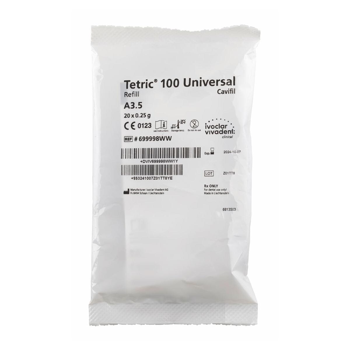 Tetric 100 Universal Refill A3.5 0.25g 20pk