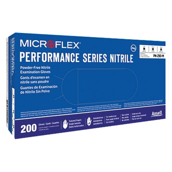 Microflex Perform Examination Gloves Blue Nitrile Small 200pk
