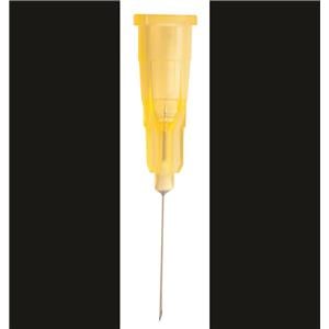 Agani Needle Hypodermic 20G x 25mm Yellow 100pk